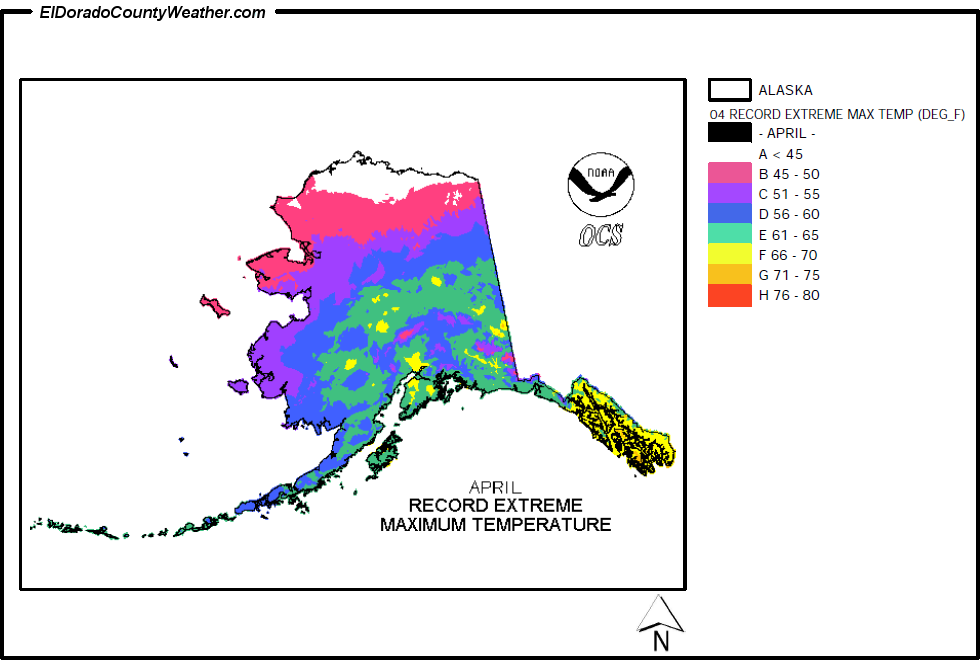 Alaska Annual Record Extreme Maximum Temperature